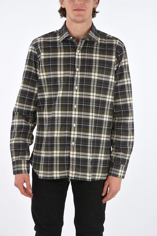 Spread Collar Tartan Shirt