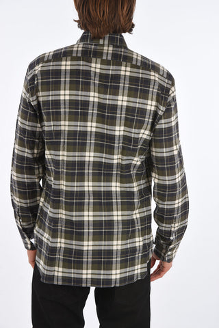 Spread Collar Tartan Shirt
