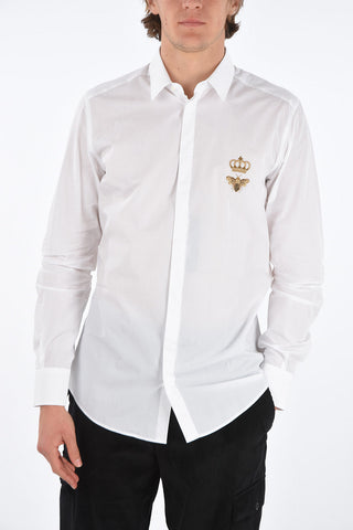 GOLD camicia in cotone collo italiano