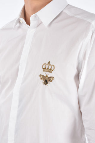 GOLD camicia in cotone collo italiano