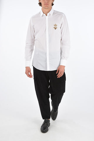 GOLD camicia in cotone collo italiano