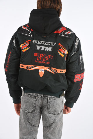 ALPHA INDUSTRIES Reversible Puffer jacket with patchs