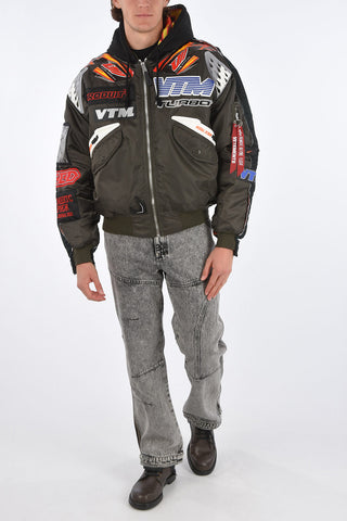 ALPHA INDUSTRIES Reversible Puffer jacket with patchs
