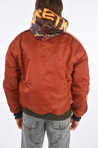 ALPHA INDUSTRIES Reversible Puffer jacket with patchs