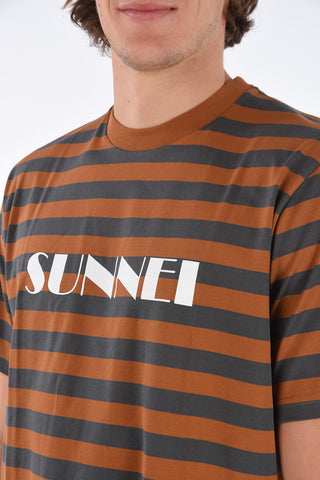striped crew-neck t-shirt