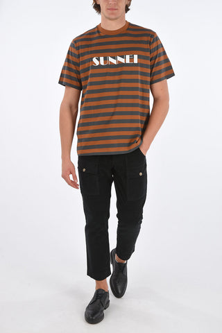striped crew-neck t-shirt