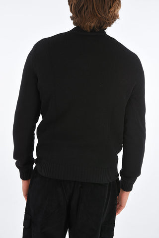 embroidered crew-neck sweater