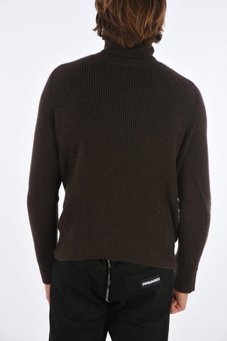 Cashmere and Wool Ribbed Sweater