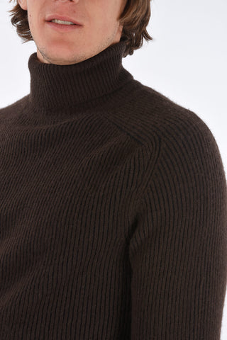 Cashmere and Wool Ribbed Sweater