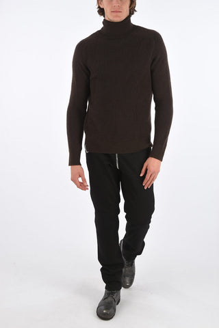 Cashmere and Wool Ribbed Sweater