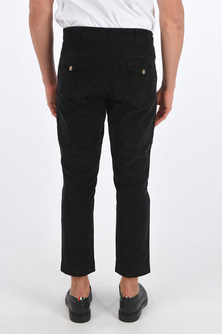 pantalone cargo in velluto a coste