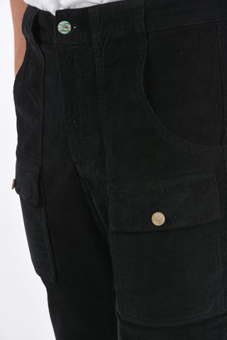 pantalone cargo in velluto a coste