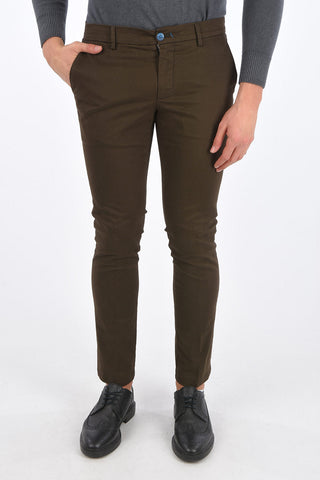 pantalone con passanti MALLARD CIGARETTE in cotone stretch