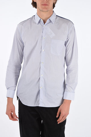 camicia a righe collo italiano