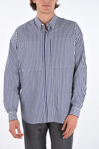 camicia a righe button-down