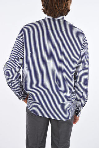 camicia a righe button-down