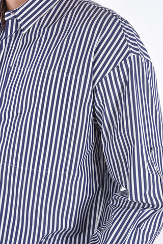 camicia a righe button-down