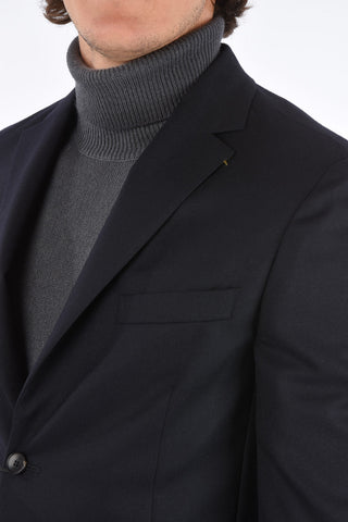 ZZEGNA side vents notch lapel 2-button blazer