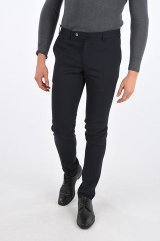 super slim fit belt loops trousers