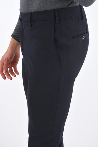 super slim fit belt loops trousers