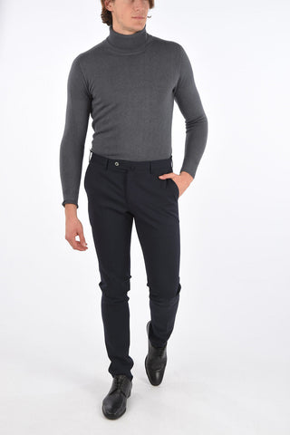 super slim fit belt loops trousers