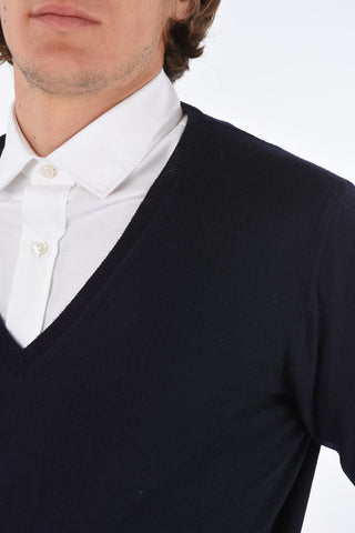 wool v-neck sweater