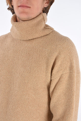 Side Slit Bottom Turtleneck Sweater