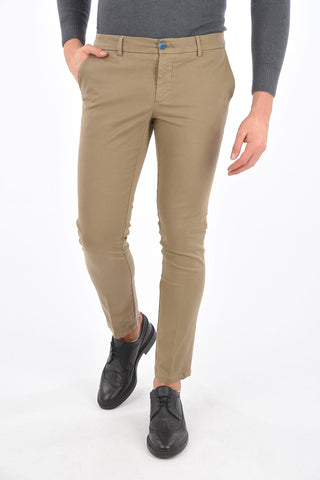 stretch cotton MALLARD CIGARETTE belt loops trousers