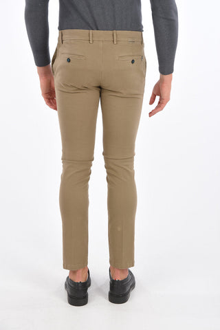 stretch cotton MALLARD CIGARETTE belt loops trousers