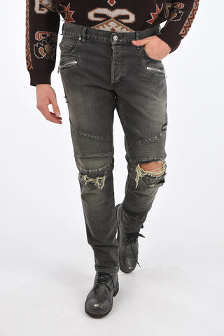 jeans biker ripped 17cm