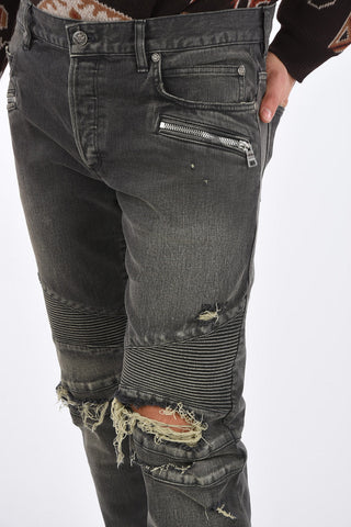 jeans biker ripped 17cm