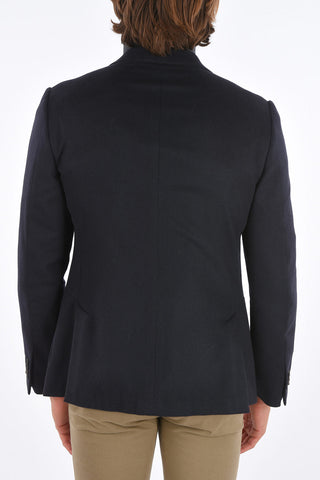 ZZEGNA side vents notch lapel 2-button blazer
