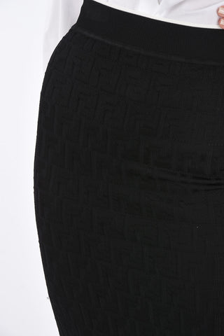 Gonna Monogram in Tessuto Stretch