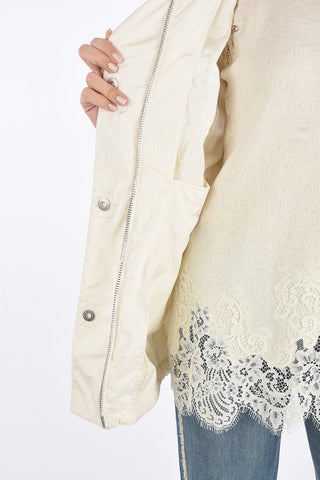 Hooded Jacket with Jewel Details
