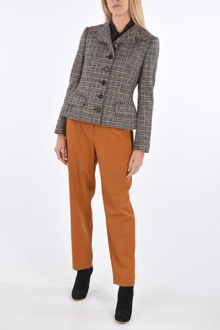 Houndstooth Blazer with Martingale