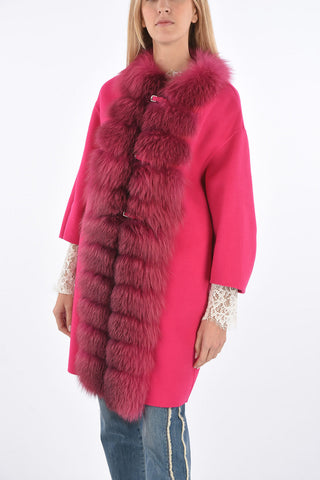 Overcoat with Fur Detail