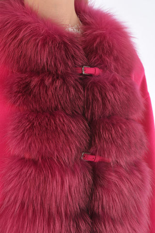 Overcoat with Fur Detail