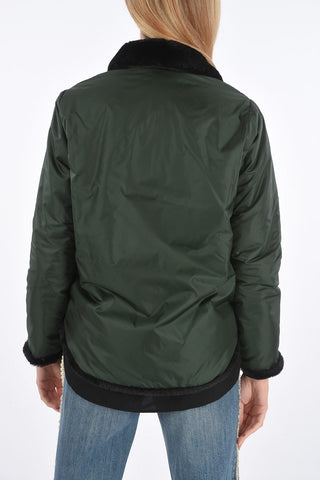 Reversible Jacket with Thermal Lining and Eco-fur