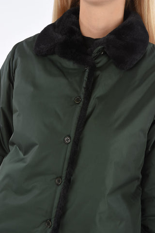 Reversible Jacket with Thermal Lining and Eco-fur