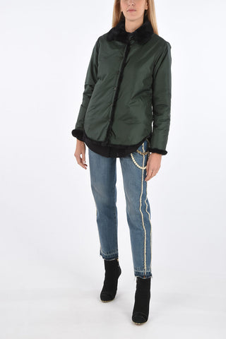Reversible Jacket with Thermal Lining and Eco-fur