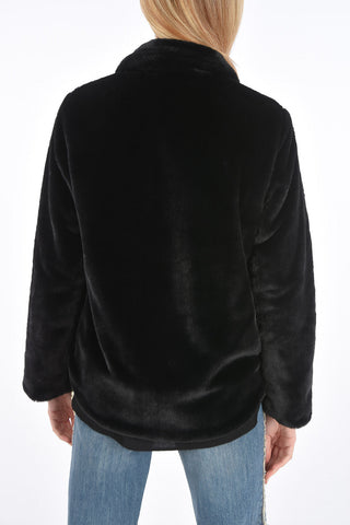 Reversible Jacket with Thermal Lining and Eco-fur