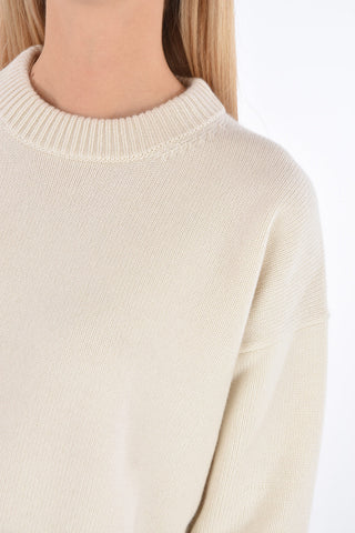 maglia girocollo in cashmere