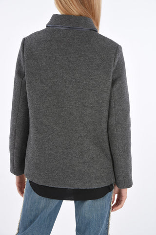 Reversible Quilted Jacket with Front Buttoning