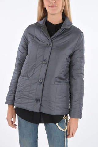 Reversible Quilted Jacket with Front Buttoning