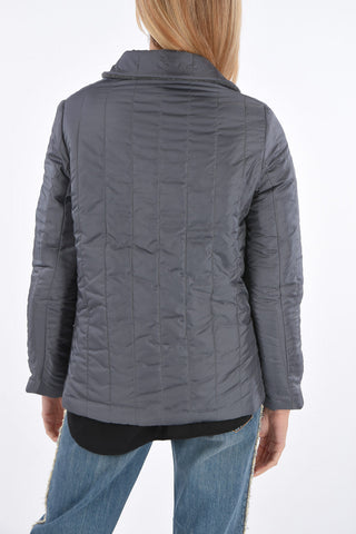 Reversible Quilted Jacket with Front Buttoning