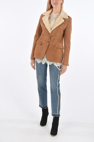 Suede Jacket with Decorative Details