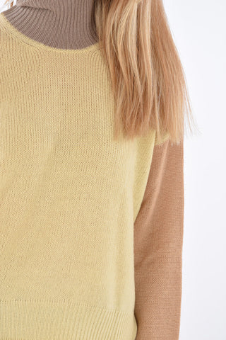 maglia a collo alto in cashmere
