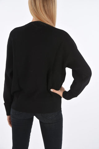 maglia girocollo in lana