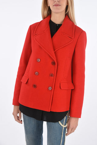 Quilted Double-breasted Short Coat