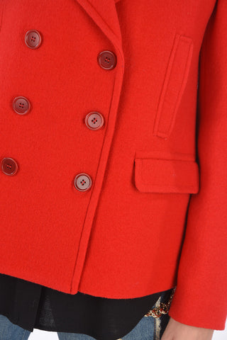 Quilted Double-breasted Short Coat